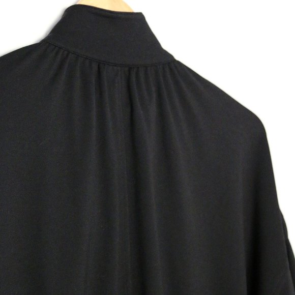 Cabi Chance Bomber Jacket S High Neck Full Zip Up Stretch Jersey Black 3731 $139 - Picture 10 of 16